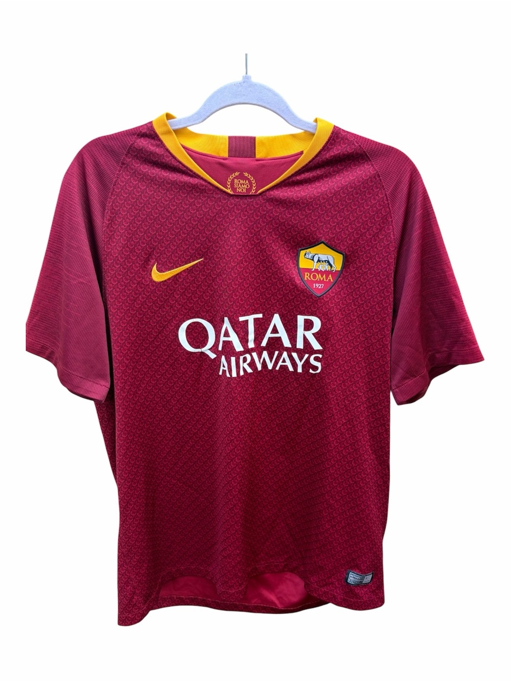 Nike AS Roma Francesco Totti Soccer/Football Jersey Maroon/Gold L #10 Dri-Fit
